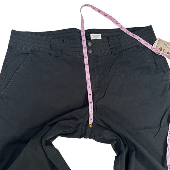 NWT Columbia Size 16 Black Women’s Carroll Creek Pant Straight Leg Rolled Up Leg - Picture 11 of 15